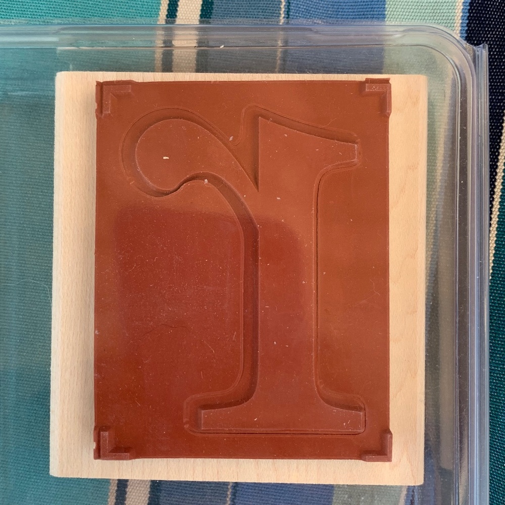 Stampin' Up! Letter "r" stamp